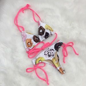 Donut thong string bikini swimsuit